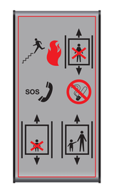 SOS. LIFT NIET GEBRUIKEN BIJ BRAND