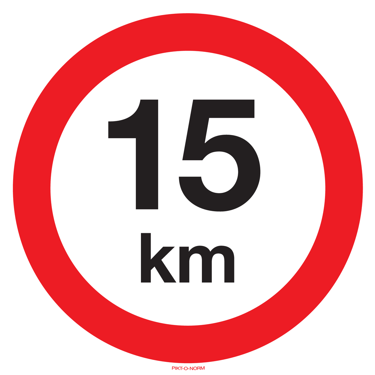 VITESSE LIMITÉE 15 KM