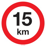 VITESSE LIMITÉE 15 KM