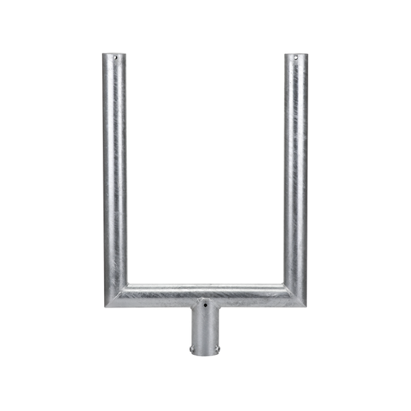 SUPPORT EN U Ø60mm POUR POTEAU Ø76mm