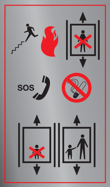 SOS. LIFT NIET GEBRUIKEN BIJ BRAND