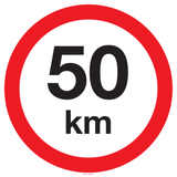 MAXIMUM SNELHEID 50 KM