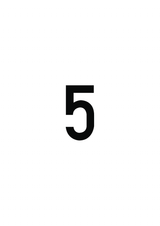 5, UITGESNEDEN CIJFER