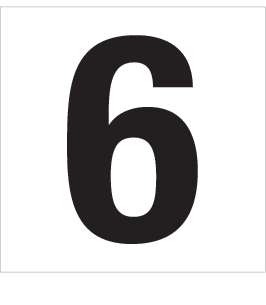 6, UITGESNEDEN CIJFER