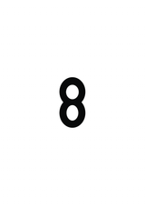 8, UITGESNEDEN CIJFER