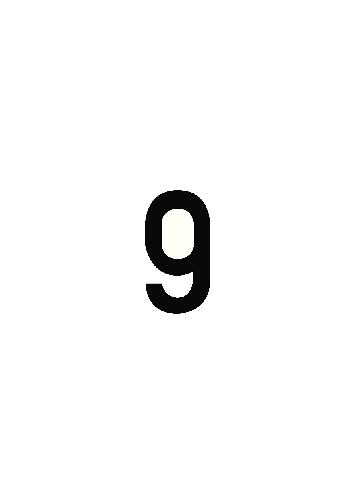 9, UITGESNEDEN CIJFER
