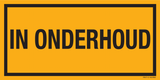 IN ONDERHOUD