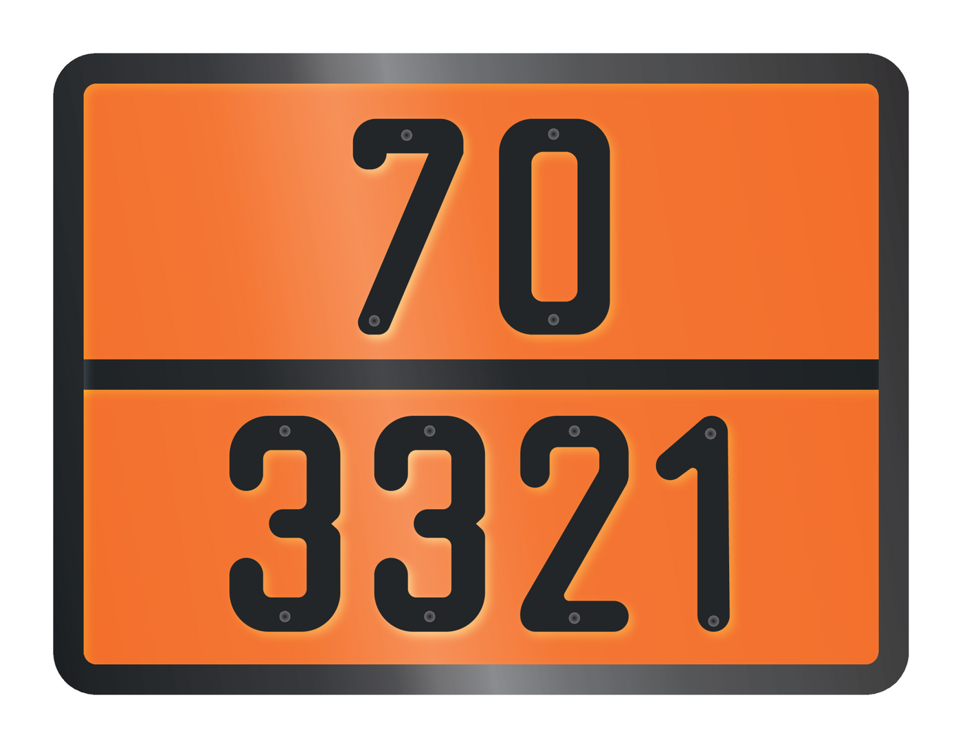 ADR BORD MET GEVARENCODE 70/3321