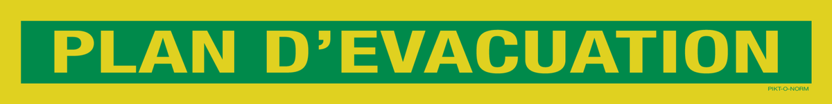 PLAN D'EVACUATION