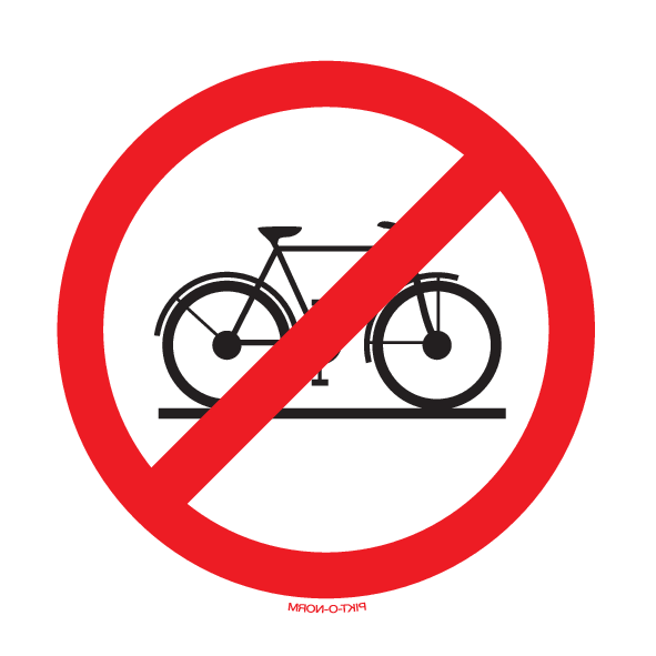 INTERDIT AUX BICYCLETTES