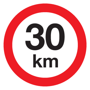 VITESSE LIMITÉE 30 KM