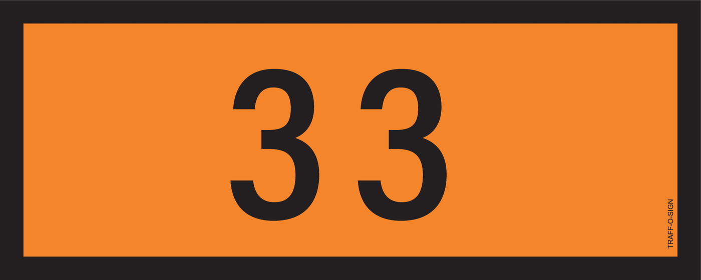 ADR BORD, UN NUMMERS VAN 0 TOT 0999
