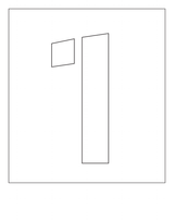 POCHOIR EN PVC 1MM, HAUTEUR 75MM