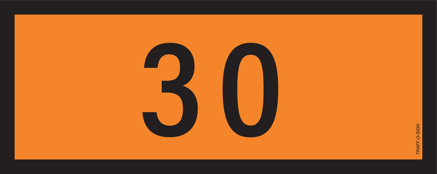 ADR BORD, UN NUMMERS VAN 0 TOT 0999