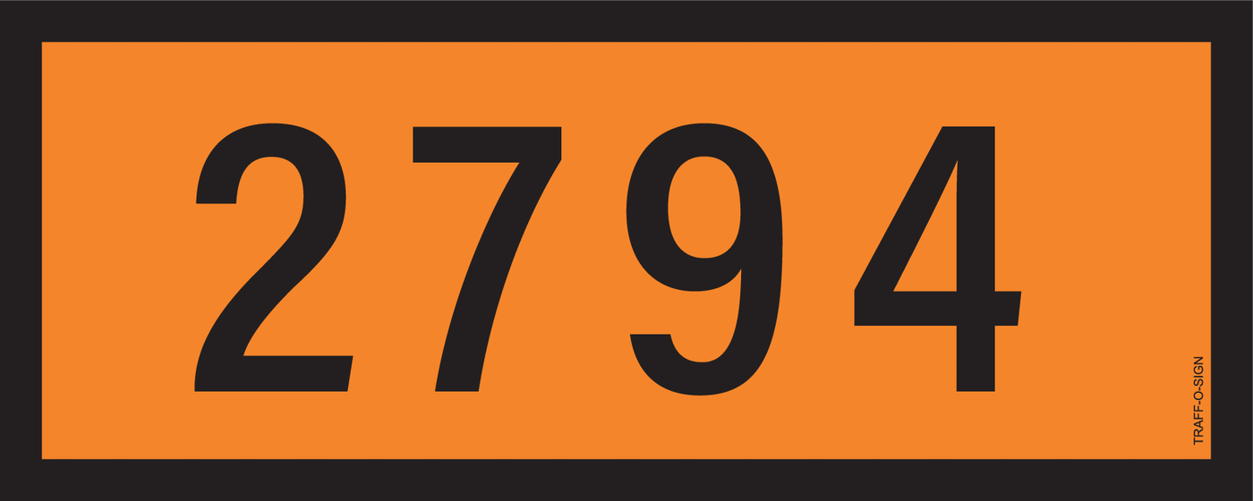 PANNEAU ADR, NUNEROS DE 2000 A 2999