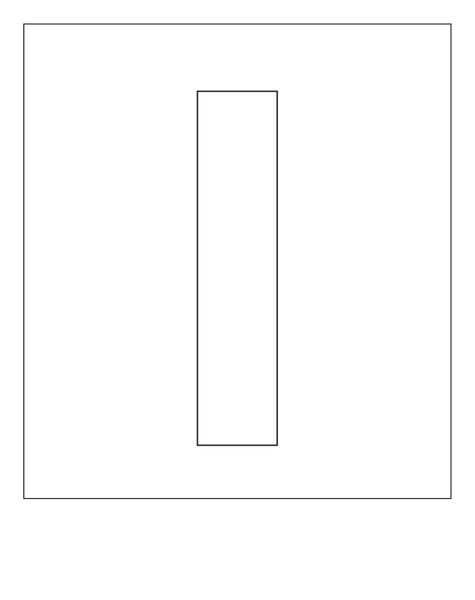 POCHOIR EN PVC 1MM, HAUTEUR 75MM