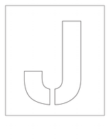POCHOIR EN PVC 1MM, HAUTEUR 75MM