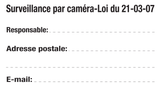 TEKST VOOR SURVEILLANCE PAR CAMÉRA