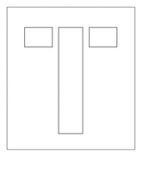 POCHOIR EN PVC 1MM, HAUTEUR 75MM