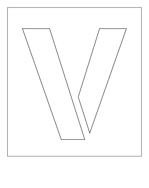 POCHOIR EN PVC 1MM, HAUTEUR 75MM