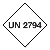 UN 2794. ADR KL.8. BATTERIJEN, NAT...