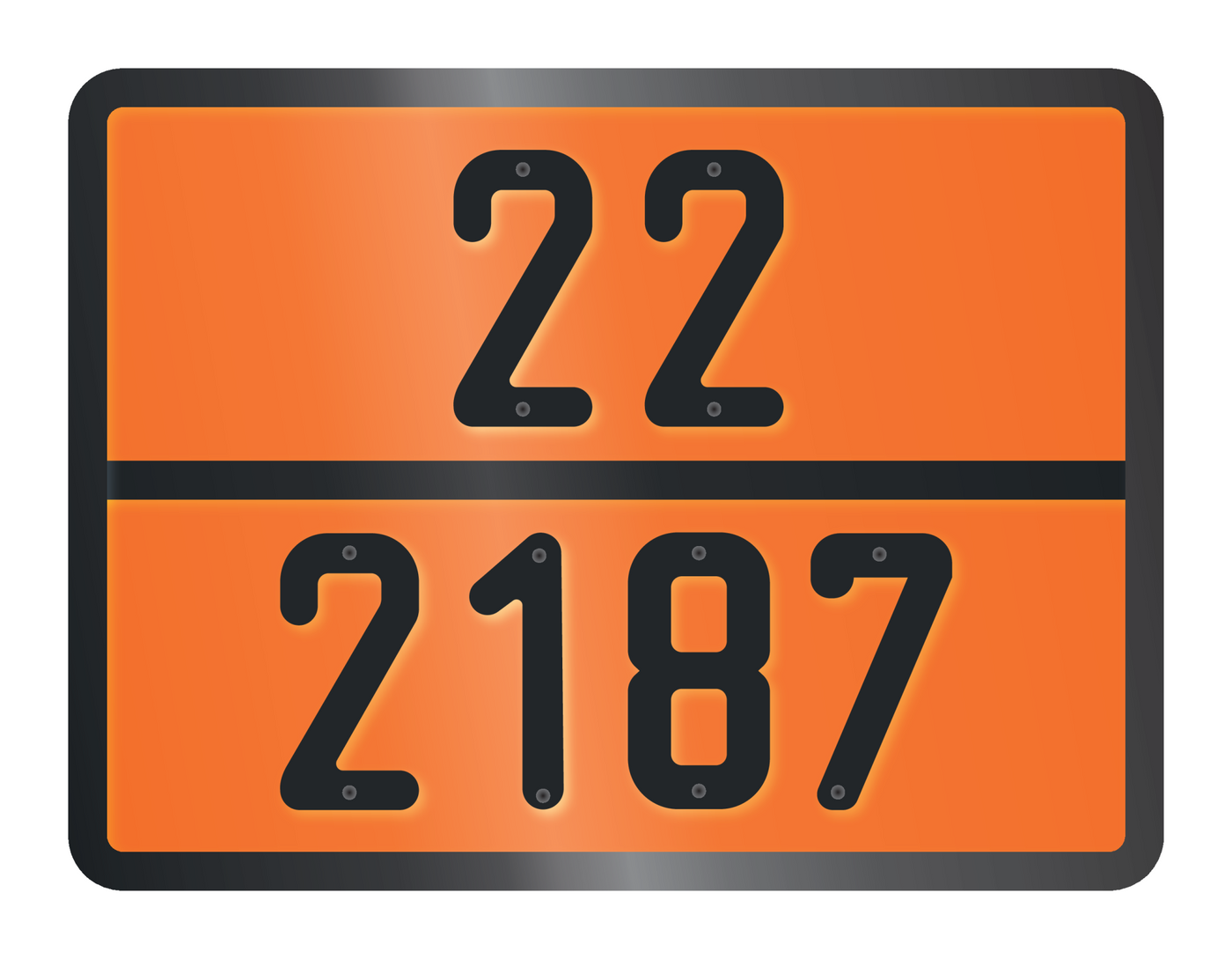 ADR BORD MET GEVARENCODE 22/2187