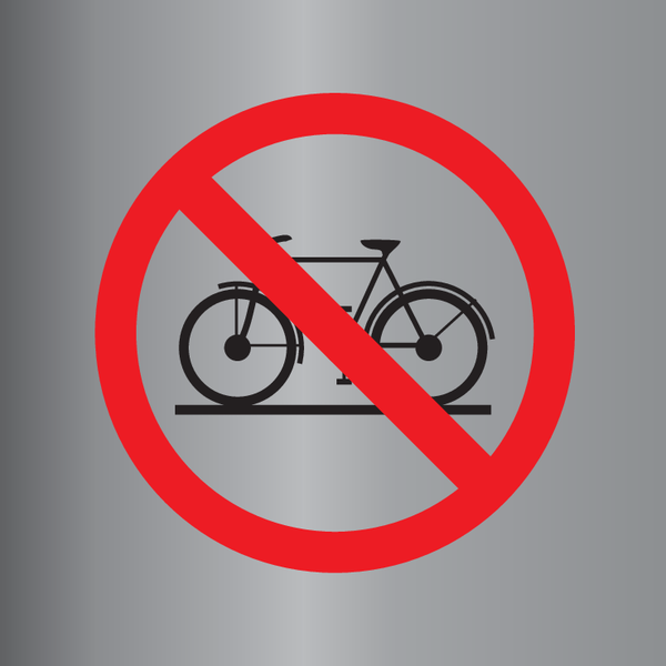 INTERDIT AUX BICYCLETTES