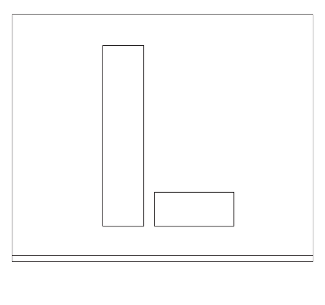 POCHOIR DIBOND 2MM, HAUTEUR 150MM