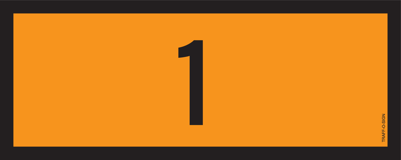 ADR BORD, UN NUMMERS VAN 0 TOT 0999