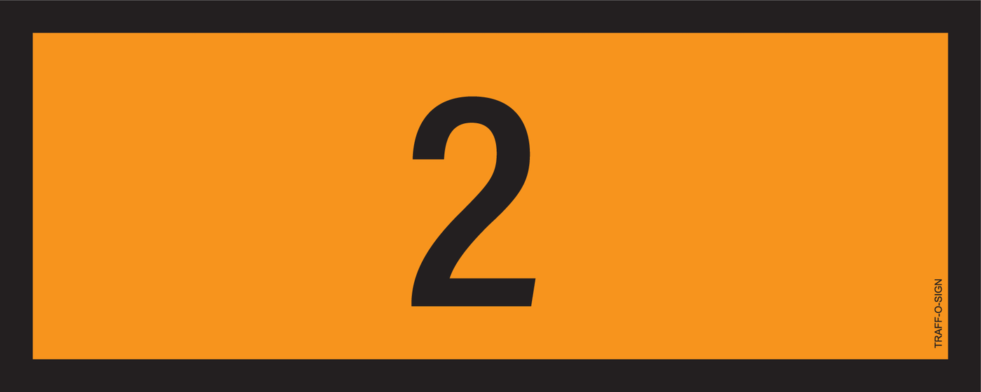 ADR BORD, UN NUMMERS VAN 0 TOT 0999
