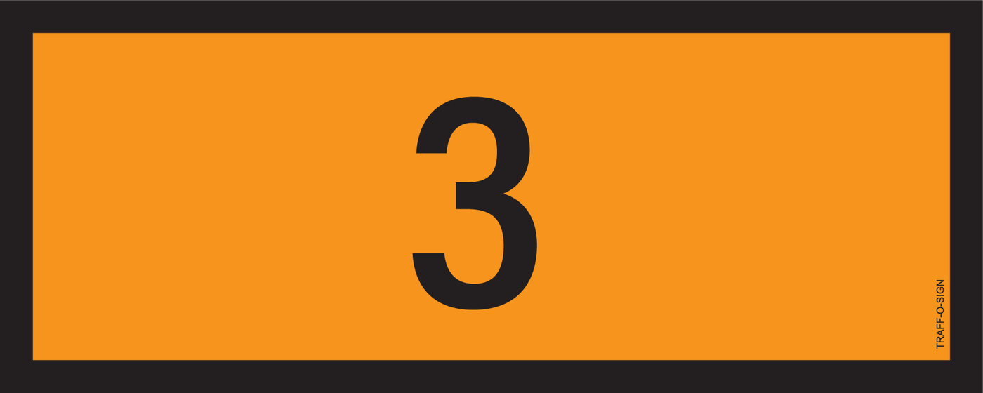 ADR BORD, UN NUMMERS VAN 0 TOT 0999