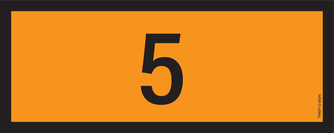 ADR BORD, UN NUMMERS VAN 0 TOT 0999