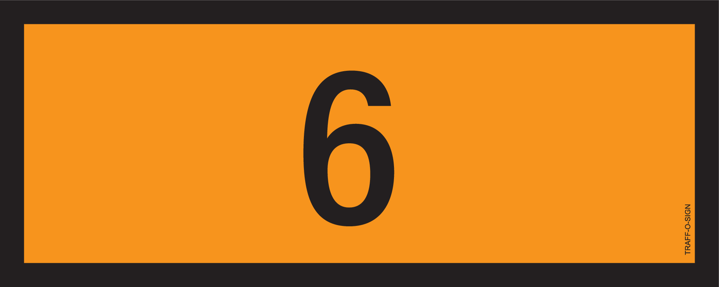 ADR BORD, UN NUMMERS VAN 0 TOT 0999