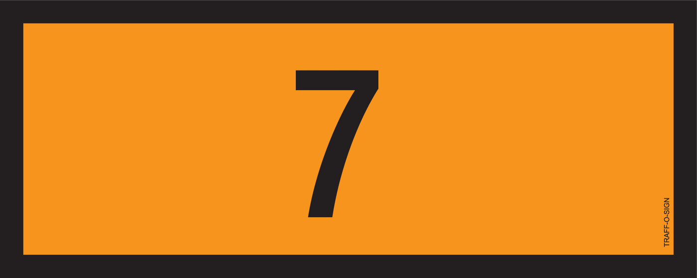 ADR BORD, UN NUMMERS VAN 0 TOT 0999