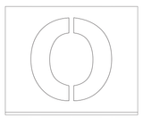 POCHOIR DIBOND 2MM, HAUTEUR 150MM