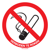 ROKEN VERBODEN & TEKST:VERBODEN TE ROKEN