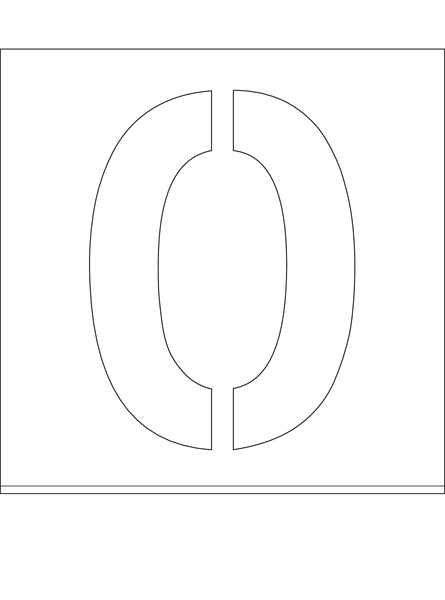 POCHOIR DIBOND 2MM , HAUTEUR 200MM