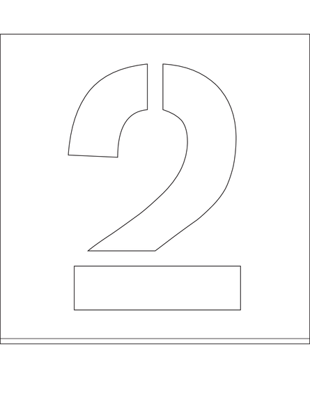 POCHOIR DIBOND 2MM , HAUTEUR 200MM