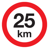 VITESSE LIMITÉE 25 KM