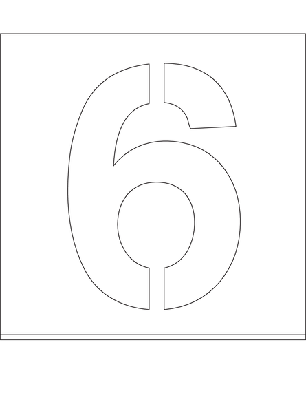 POCHOIR DIBOND 2MM , HAUTEUR 200MM