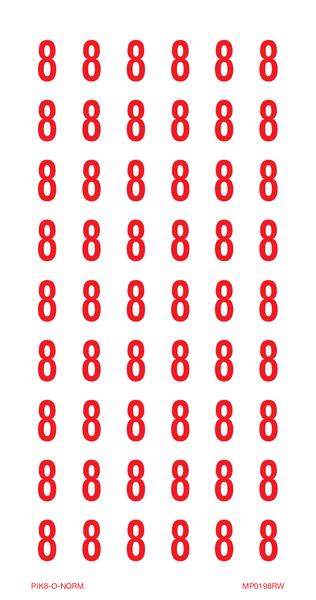 CHIFFRE 8 SUR FEUILLE