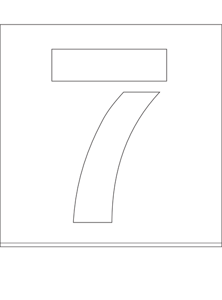POCHOIR DIBOND 2MM , HAUTEUR 200MM