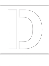 POCHOIR DIBOND 2MM , HAUTEUR 200MM