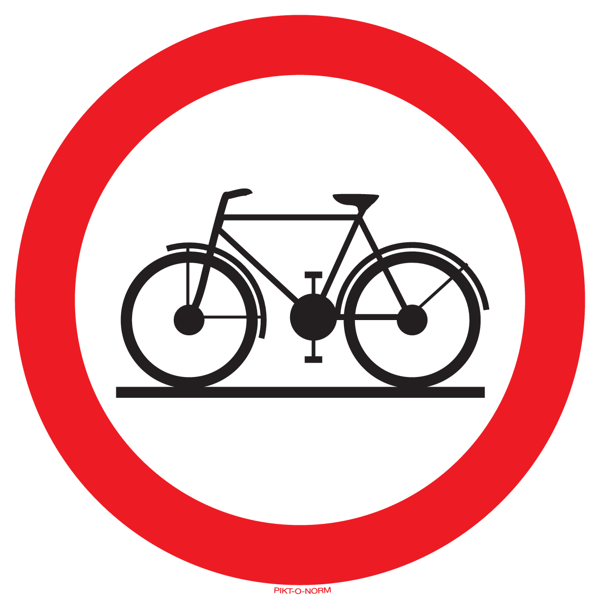 INTERDIT AUX BICYCLETTES