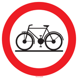 INTERDIT AUX BICYCLETTES
