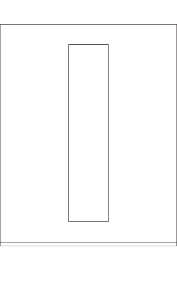POCHOIR DIBOND 2MM , HAUTEUR 200MM