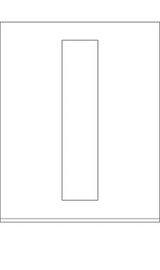 POCHOIR DIBOND 2MM , HAUTEUR 200MM