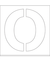 POCHOIR DIBOND 2MM , HAUTEUR 200MM