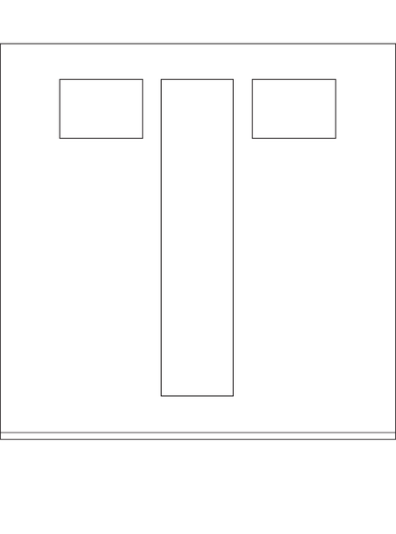POCHOIR DIBOND 2MM , HAUTEUR 200MM