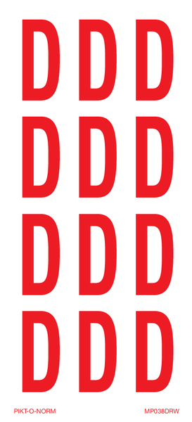LETTER D OP VEL